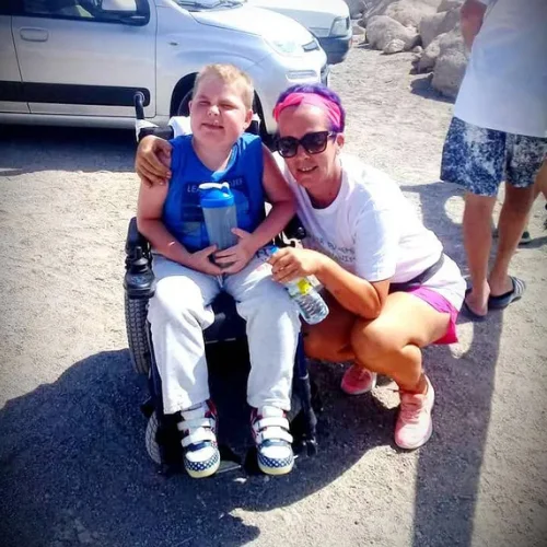 Aaron Bannister, a young Tenerife resident living with Duchenne Muscular Dystrophy
