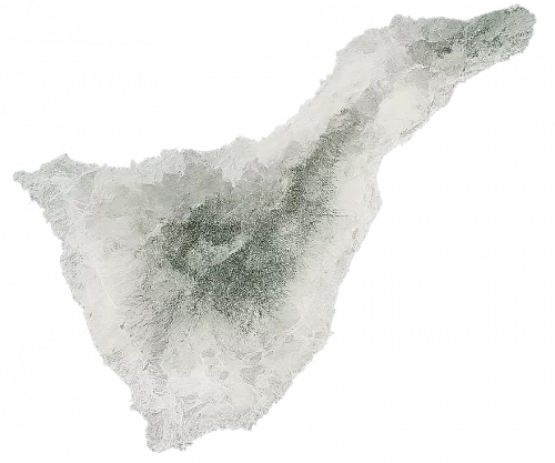 AntiPlagas service coverage map showing pest control areas across South Tenerife including Costa Adeje, Los Cristianos, and Arona